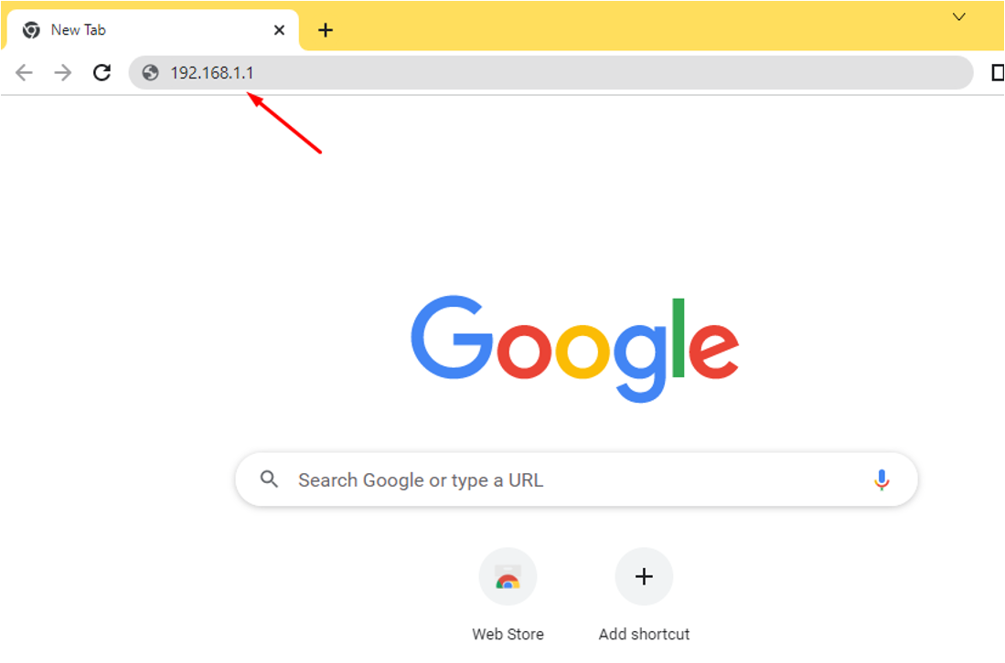 Langkah 2 - Masukkan IP Address