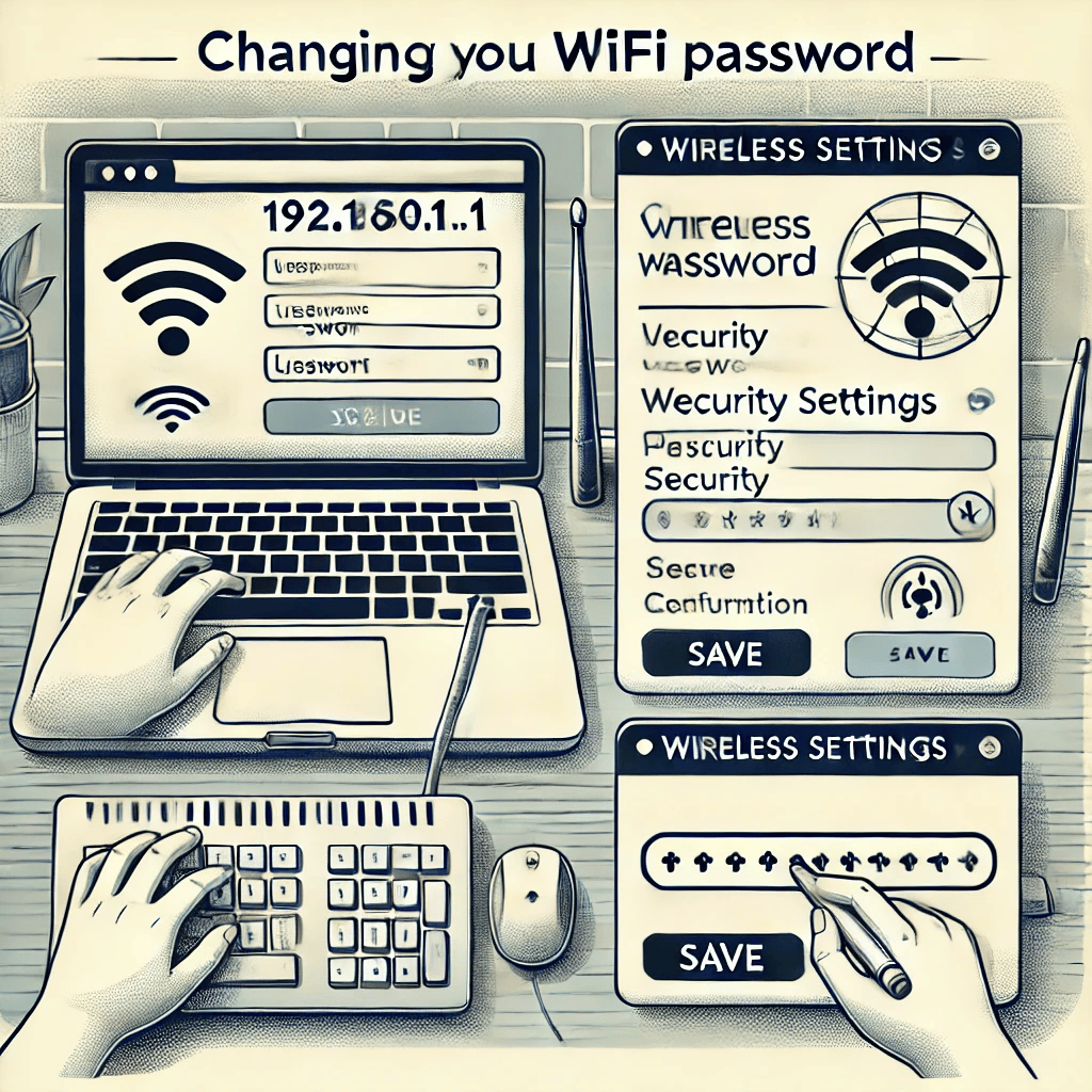 Ganti Password WiFi